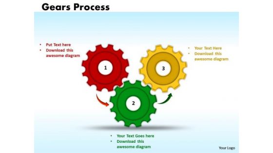 PowerPoint Template Gears Process Success Ppt Slide