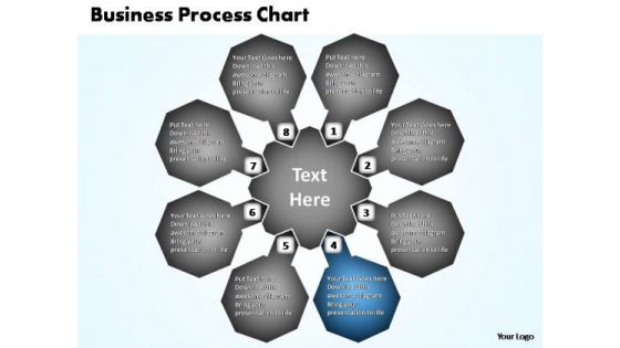 PowerPoint Template Global Business Process Chart Ppt Template