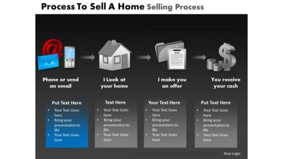 PowerPoint Template Global Home Selling Process Ppt Slides