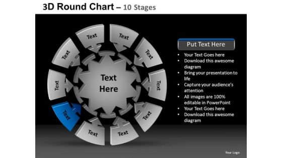 PowerPoint Template Global Round Chart Ppt Layout