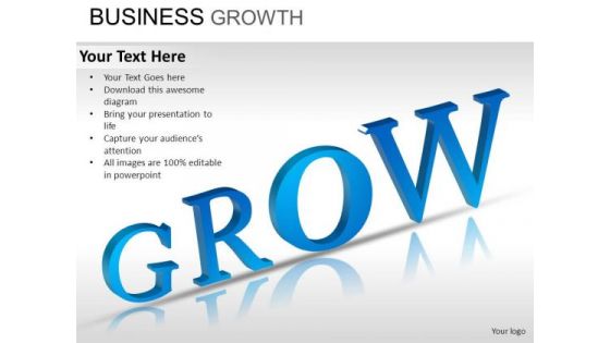 PowerPoint Template Graphic Business Growth Ppt Slide