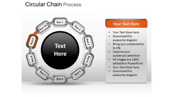 PowerPoint Template Graphic Circular Chain Ppt Slidelayout