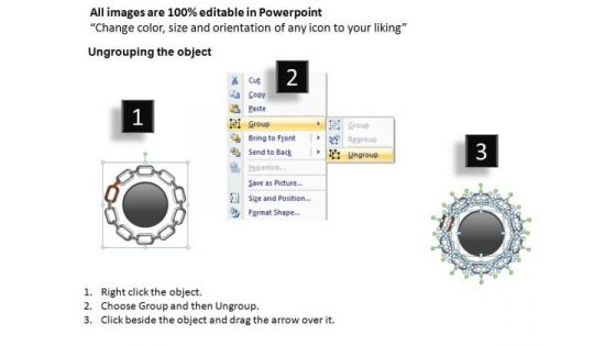 PowerPoint Template Graphic Circular Chain Ppt Slidelayout