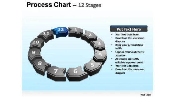 PowerPoint Template Graphic Cyclical Process Ppt Theme