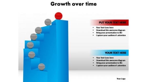 PowerPoint Template Graphic Growth Over Time Ppt Slides