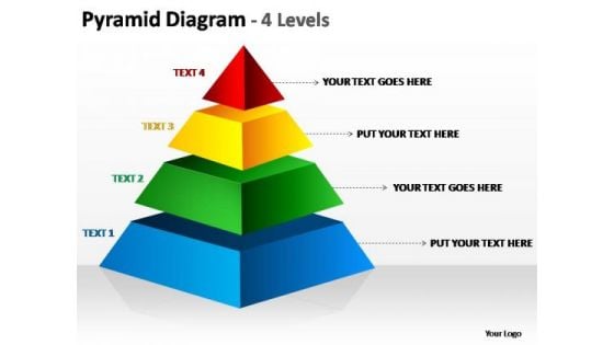 PowerPoint Template Graphic Pyramid Diagram Ppt Slide