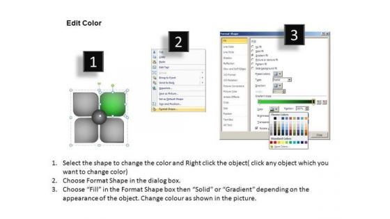 PowerPoint Template Graphic Swot Quadrants Ppt Design