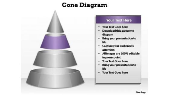 PowerPoint Template Growth Cone Diagram Ppt Slide Designs