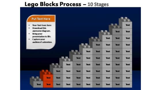 PowerPoint Template Growth Lego Blocks Ppt Design