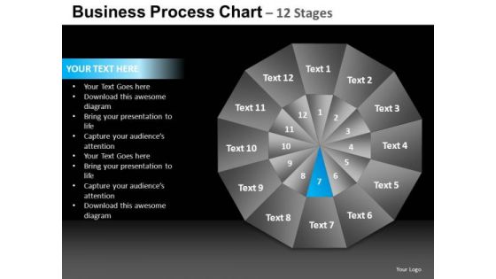 PowerPoint Template Growth Pie Chart Ppt Design