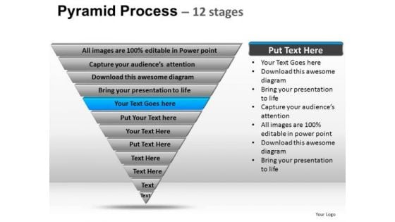 PowerPoint Template Growth Pyramid Process Ppt Template