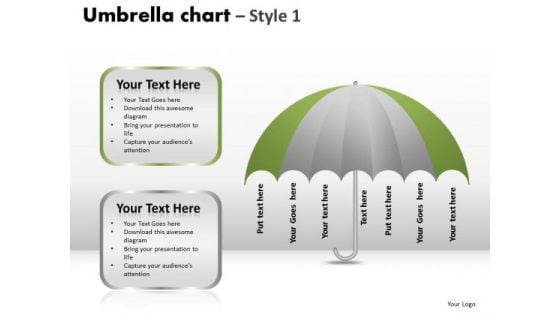 PowerPoint Template Growth Umbrella Chart Ppt Process