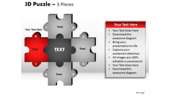 PowerPoint Template Image Puzzle Pieces Ppt Slide