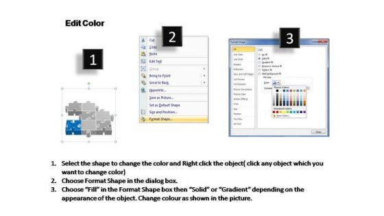 PowerPoint Template Image Puzzle Process Ppt Design Slides
