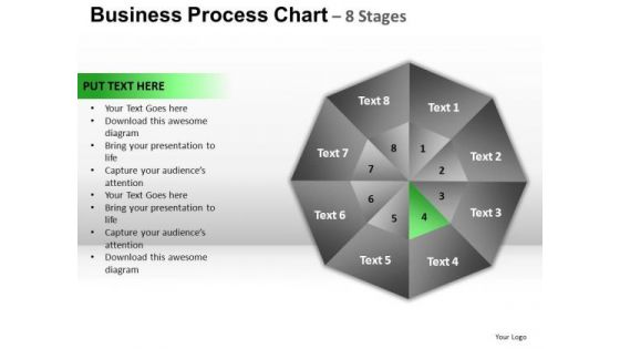 PowerPoint Template Leadership Circular Quadrant Ppt Theme