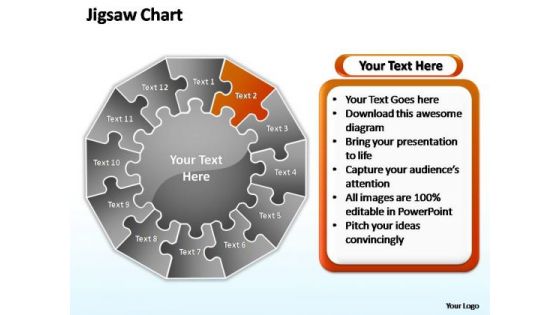 PowerPoint Template Leadership Jigsaw Ppt Process