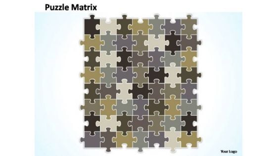 PowerPoint Template Leadership Rectangular Jigsaw Puzzle Ppt Designs