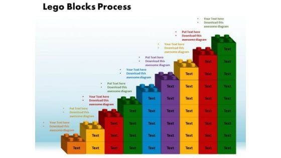 PowerPoint Template Lego Blocks Process Business Ppt Themes