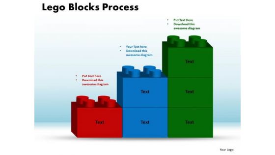 PowerPoint Template Lego Blocks Process Success Ppt Themes