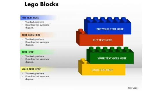 PowerPoint Template Lego Blocks Teamwork Ppt Slide Designs