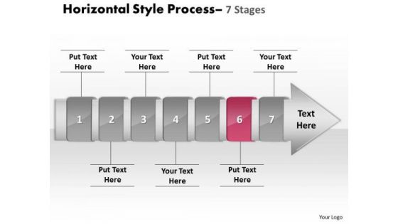 PowerPoint Template Linear Demonstration Of 7 Stages Process Business Plan Ppt Design