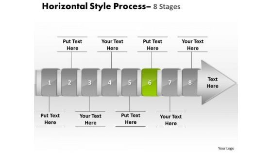 PowerPoint Template Linear Demonstration Of 8 Slide Numbers Procedure Design