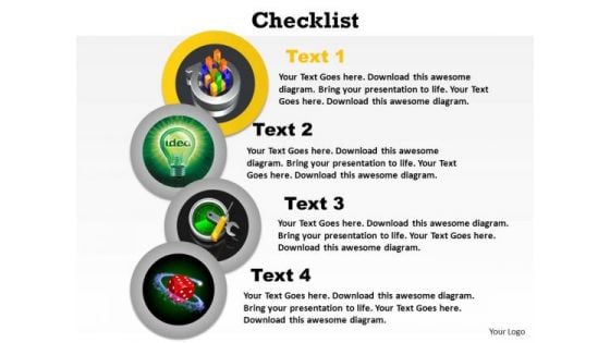 PowerPoint Template Marketing Checklist Ppt Templates