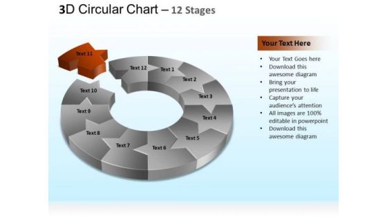 PowerPoint Template Marketing Circular Process Ppt Themes