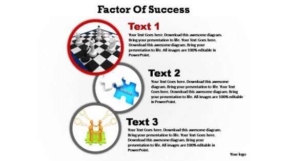 PowerPoint Template Marketing Factors Of Success Ppt Backgrounds