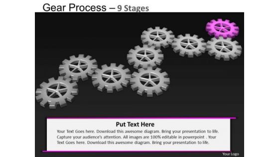 PowerPoint Template Marketing Gears Process Ppt Theme