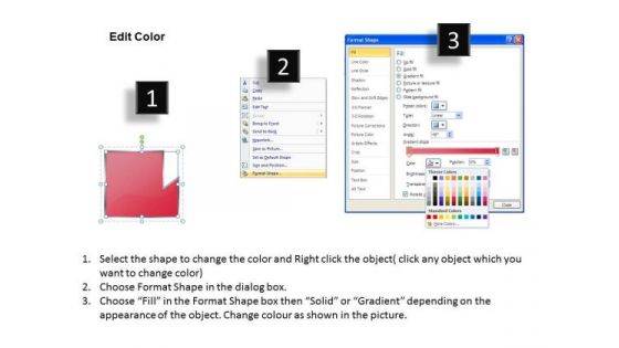 PowerPoint Template Multicolored Sequential Chain Marketing Flow Design