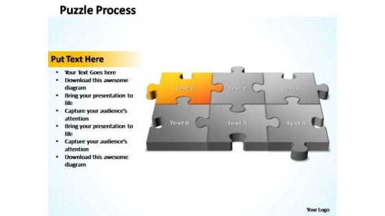 PowerPoint Template Process 3d Puzzle Process Ppt Slides