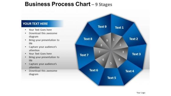 PowerPoint Template Process Circular Quadrant Ppt Themes