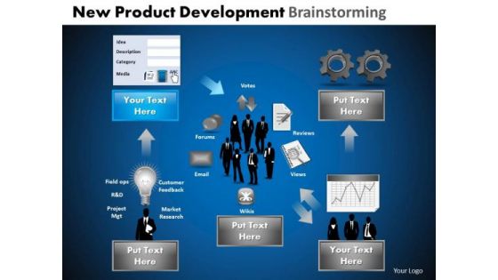 PowerPoint Template Process Development Brainstorming Ppt Design