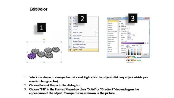 PowerPoint Template Process Gears Process Ppt Presentation Designs