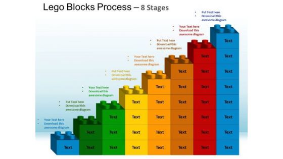 PowerPoint Template Process Lego Blocks Ppt Design