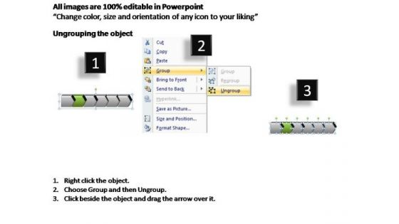 PowerPoint Template Process Levels And Marks Ppt Slide