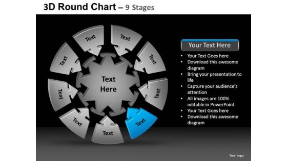 PowerPoint Template Process Round Chart Ppt Designs