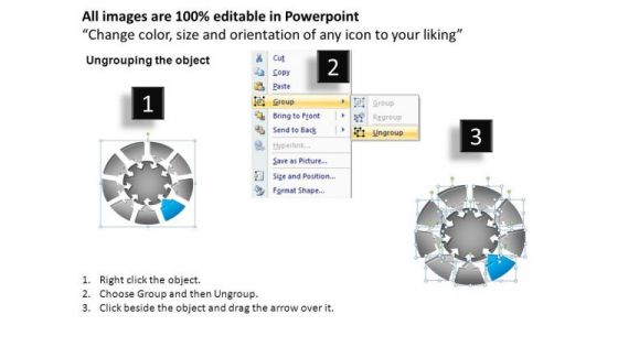 PowerPoint Template Process Round Chart Ppt Designs