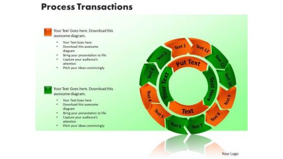 PowerPoint Template Process Transaction Sales Ppt Presentation Designs