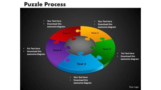 PowerPoint Template Puzzle Process Business Ppt Slide