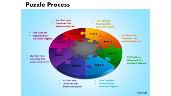 PowerPoint Template Puzzle Process Marketing Ppt Themes