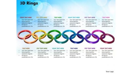 PowerPoint Template Rings Leadership Ppt Slide Designs