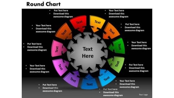 PowerPoint Template Round Chart Finance Ppt Slide Designs