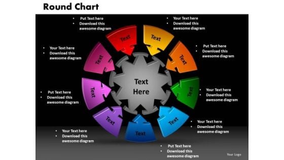 PowerPoint Template Round Chart Finance Ppt Slides