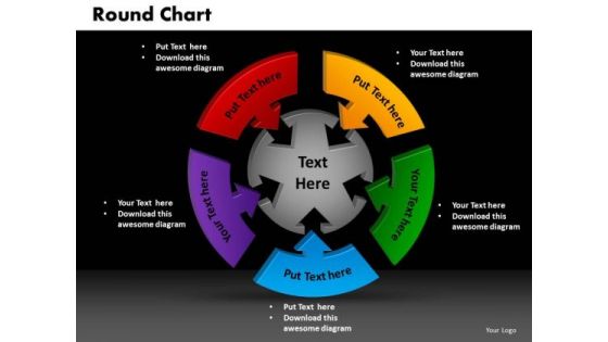 PowerPoint Template Round Chart Growth Ppt Presentation Designs