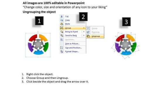 PowerPoint Template Round Chart Growth Ppt Presentation Designs