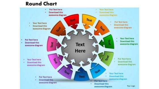 PowerPoint Template Round Chart Success Ppt Slides