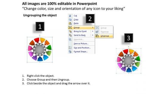 PowerPoint Template Round Chart Success Ppt Slides