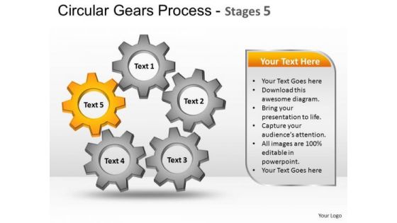 PowerPoint Template Sales Circular Gears Ppt Slide Designs